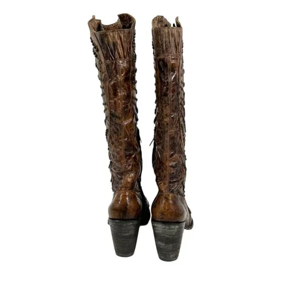 NWT Old Gringo Roze 16" Studded Cowboy Boots - Picture 7 of 14